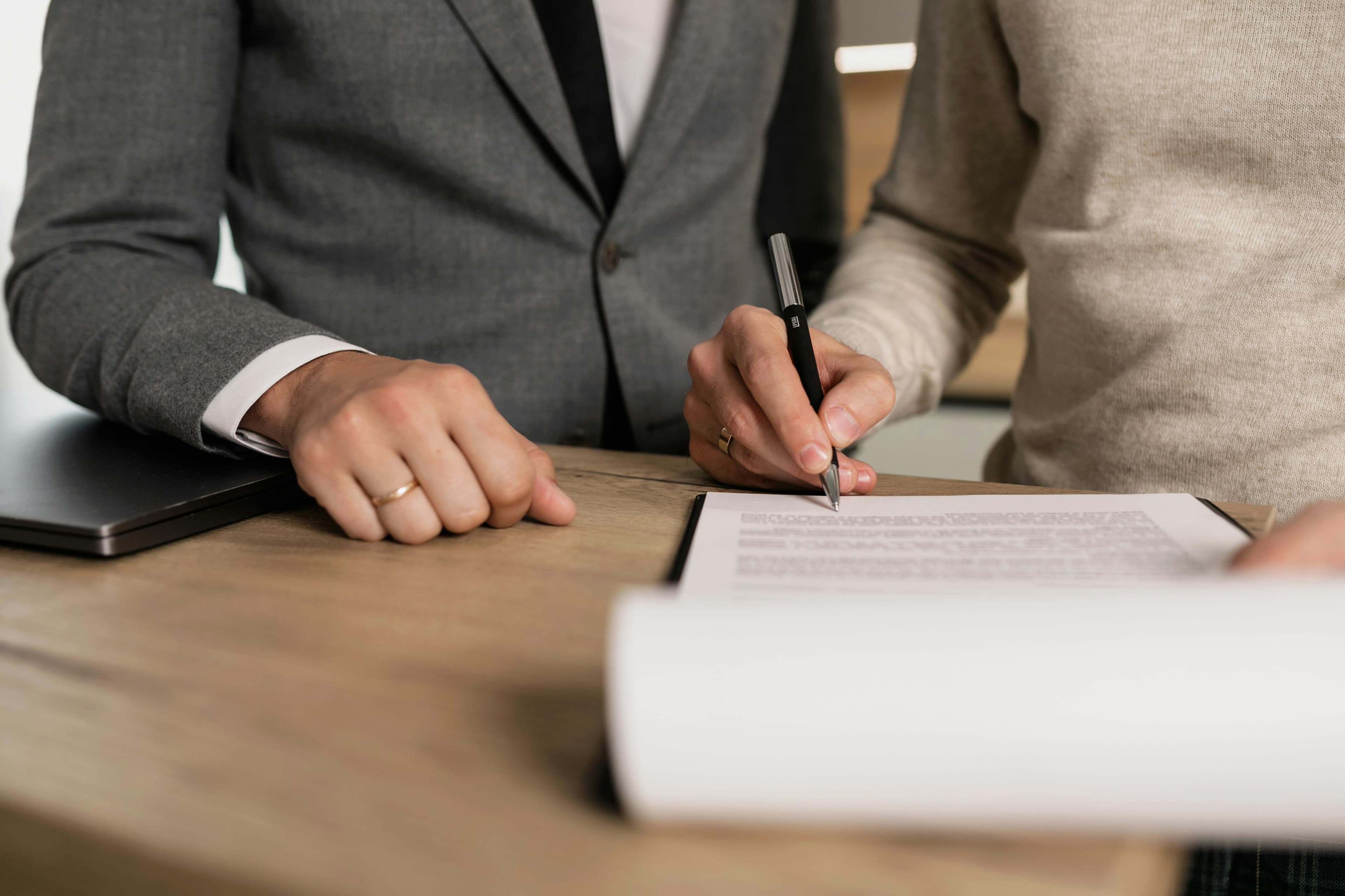 Signing agreement